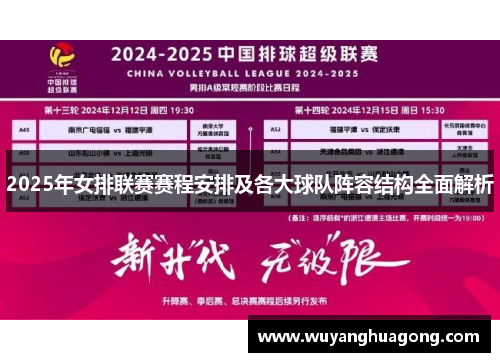 2025年女排联赛赛程安排及各大球队阵容结构全面解析